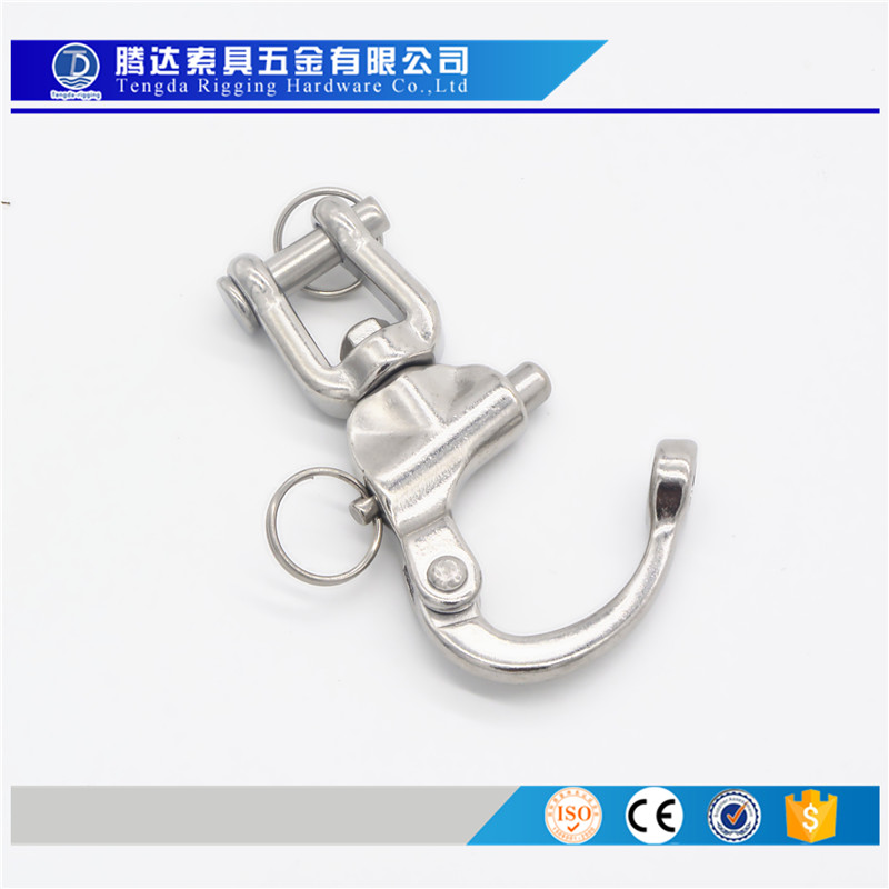 不銹鋼叉式彈簧卸扣圖片/不銹鋼叉式彈簧卸扣樣板圖 (1)