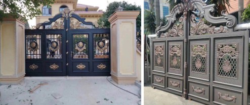 鋁藝別墅大門圖片/鋁藝別墅大門樣板圖 (1)