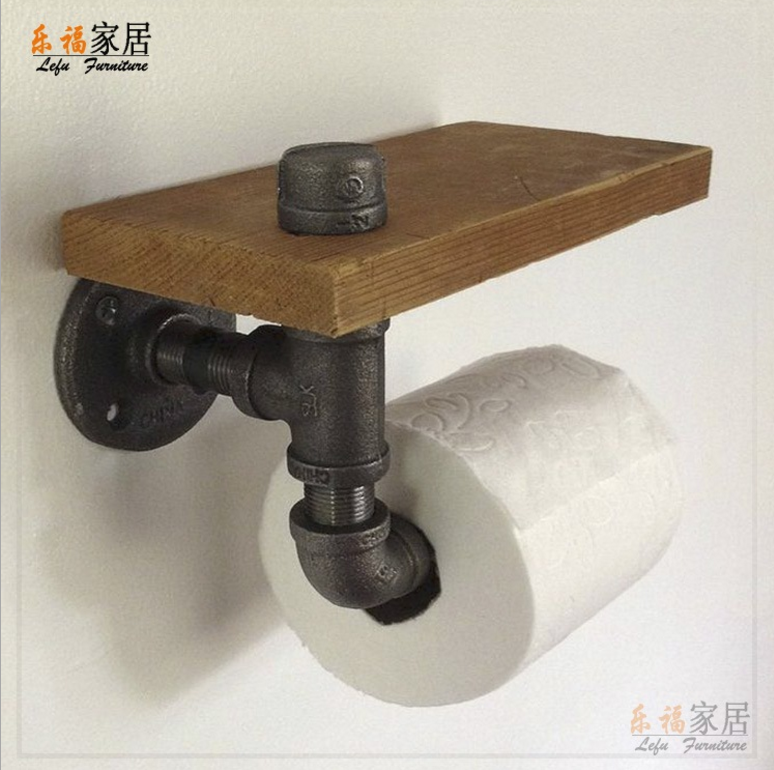 鐵藝浴室上墻紙巾架衛(wèi)生間壁掛廁紙銷售
