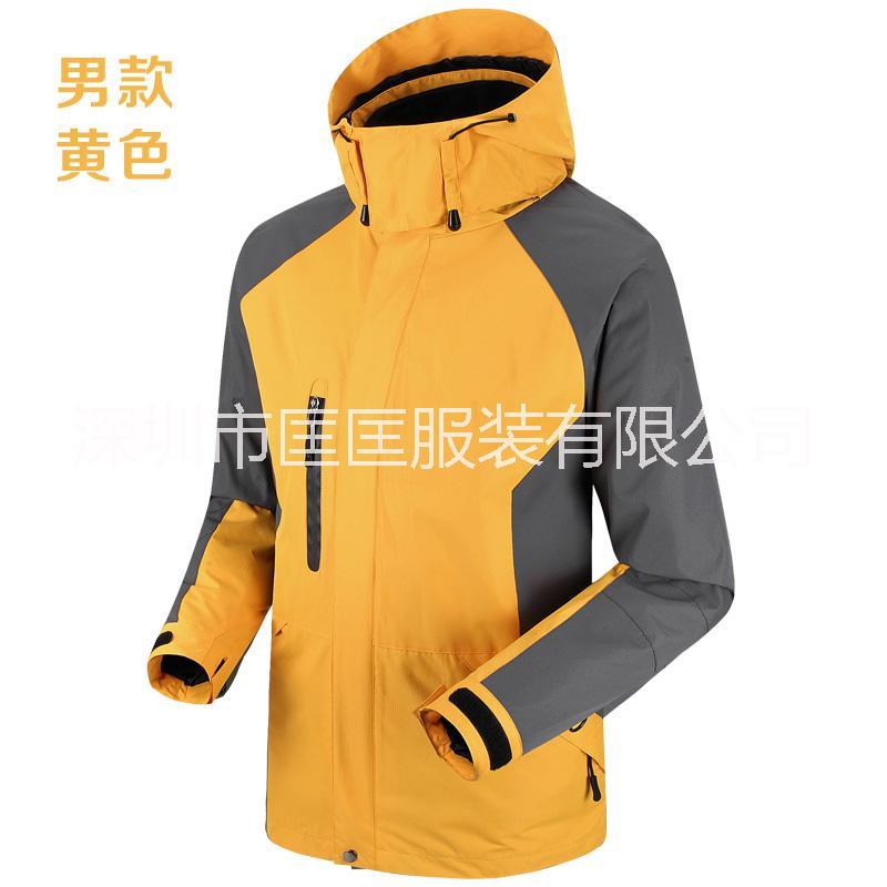 聚酯纖維防水面料,340克加厚抓 加厚抓絨內(nèi)膽防水沖鋒衣現(xiàn)貨定制加印logo