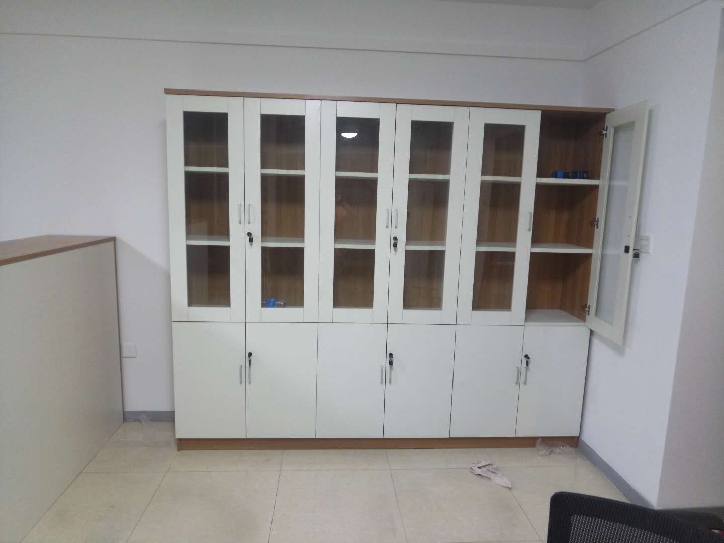 鋼木書架書柜簡(jiǎn)約現(xiàn)代置物架落地多層收納架簡(jiǎn)易客廳鐵藝展示貨架