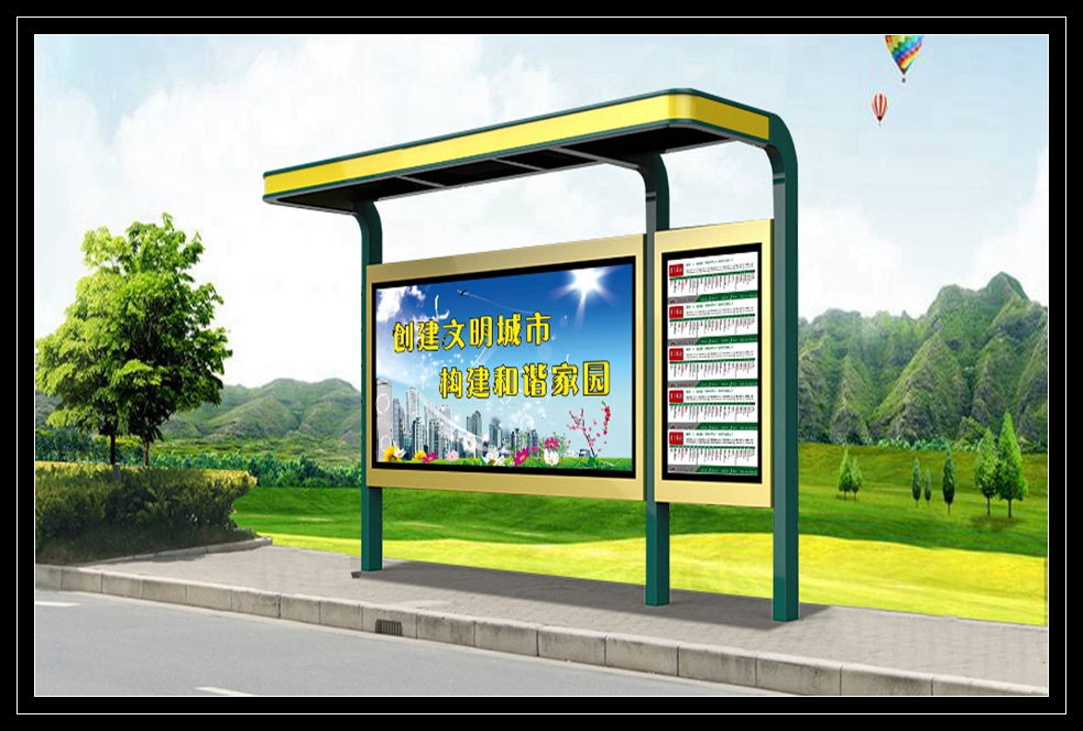 公交站臺候車亭圖片/公交站臺候車亭樣板圖 (4)