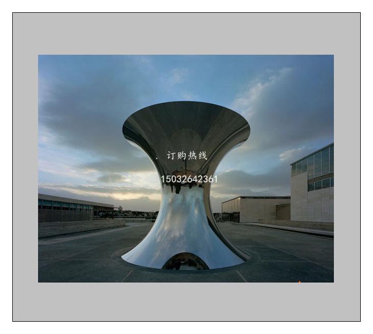 不銹鋼鏡面雕塑廠家 反轉(zhuǎn)乾坤雕塑圖片