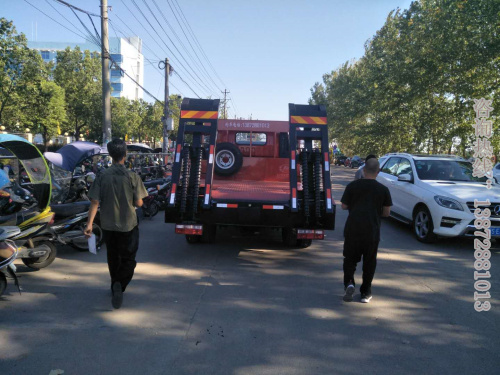 挖機(jī)平板拖車圖片/挖機(jī)平板拖車樣板圖 (3)