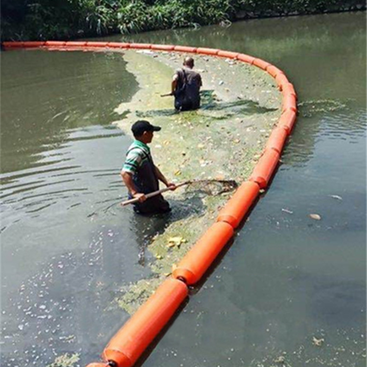 浮筒式水面漂浮物拦截设备拦污漂