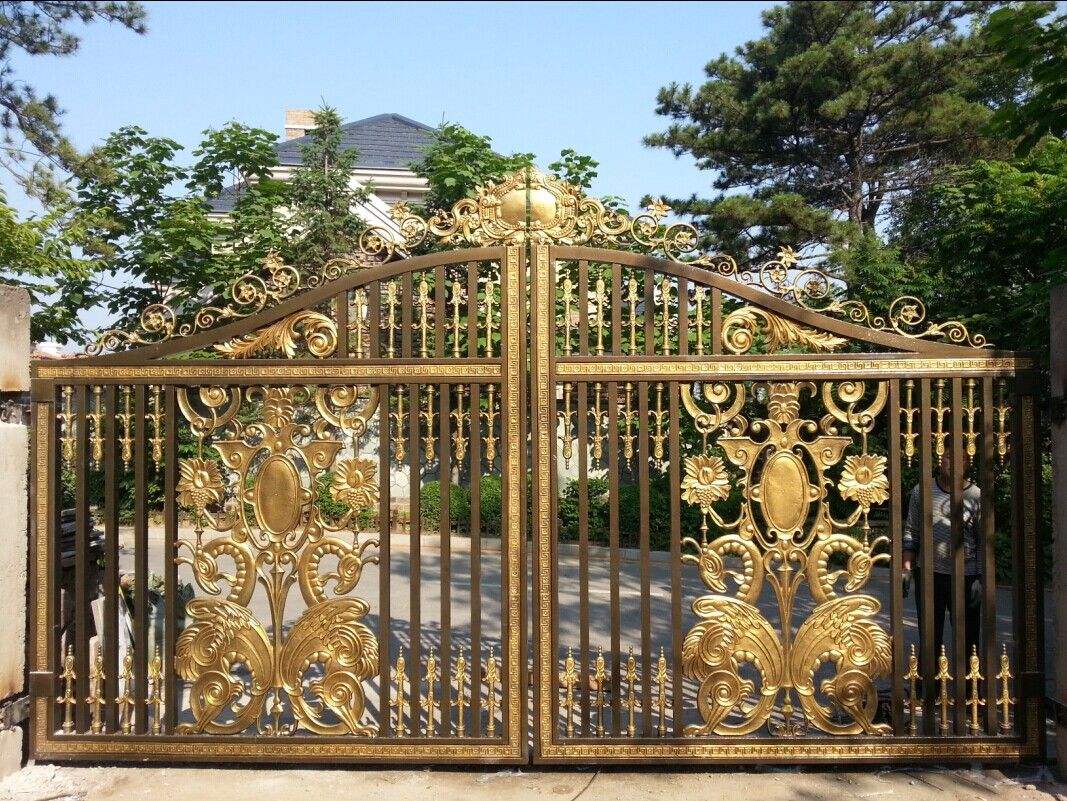 鋁藝庭院門圖片/鋁藝庭院門樣板圖 (2)