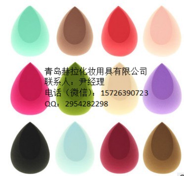 親水性美妝蛋粉撲廠家直銷葫蘆形斜切形遇水變大粉撲