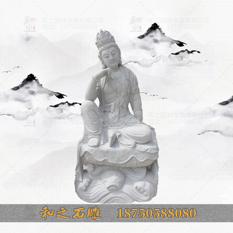 漢白玉觀音圖片/漢白玉觀音樣板圖 (2)