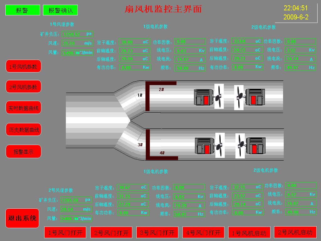 无线连接煤矿ZSJK-PC主扇风机在线监控系统厂家直接发货图片