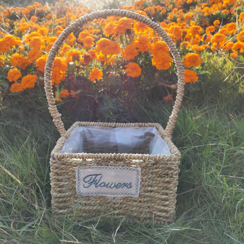 草編大長(zhǎng)方花籃圖片/草編大長(zhǎng)方花籃樣板圖 (4)