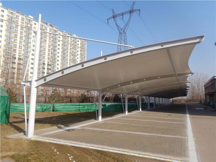 車棚 雨棚 陽光棚 彩鋼圖片/車棚 雨棚 陽光棚 彩鋼樣板圖 (4)