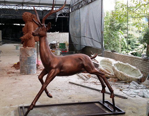 小鹿雕塑圖片/小鹿雕塑樣板圖 (2)