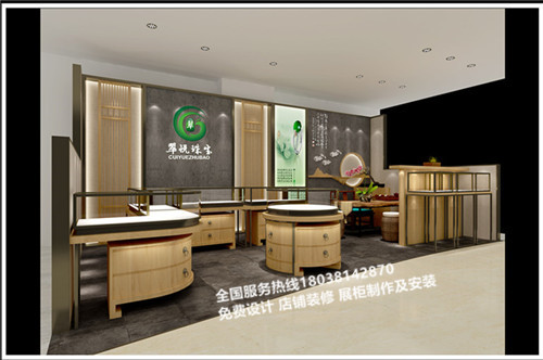 翠悅玉器珠寶展示柜安裝完工效果圖復(fù)古懷舊玉器展示柜定制廠家