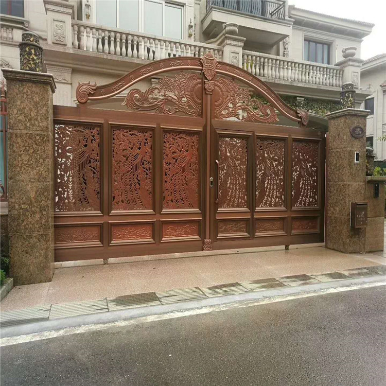 歐式鋁藝別墅大門(mén)圖片