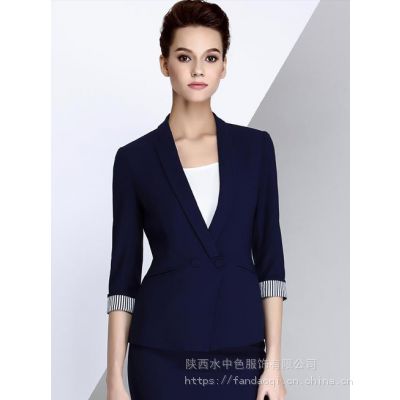 西安職業(yè)女西裝 夏款 短袖小西裝圖片