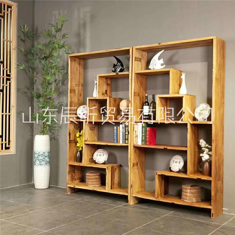 老榆木博古架圖片