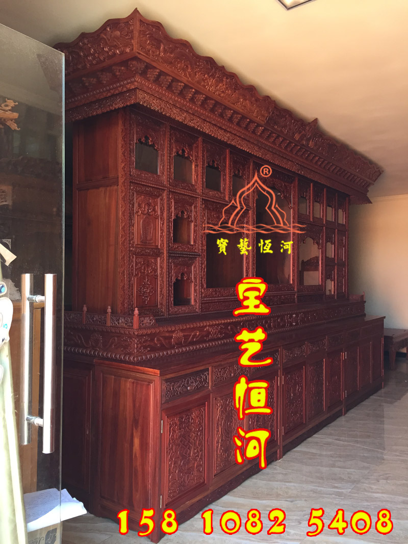 紅木藏式佛龕圖片/紅木藏式佛龕樣板圖 (2)