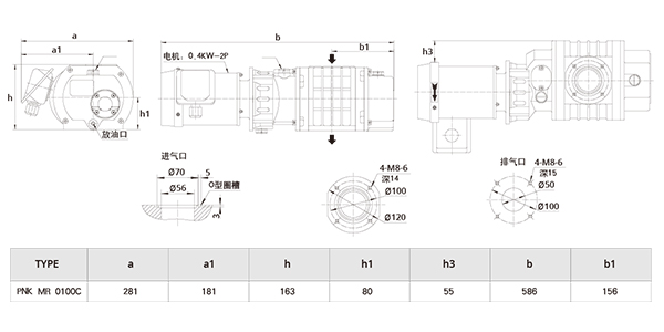 普诺克PNK MR 0100C罗茨真空泵