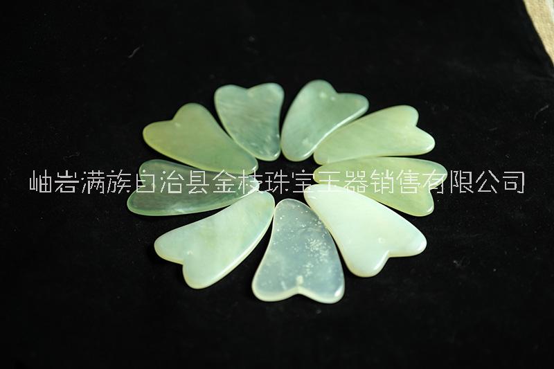 岫巖玉刮痧板小牛角板圖片