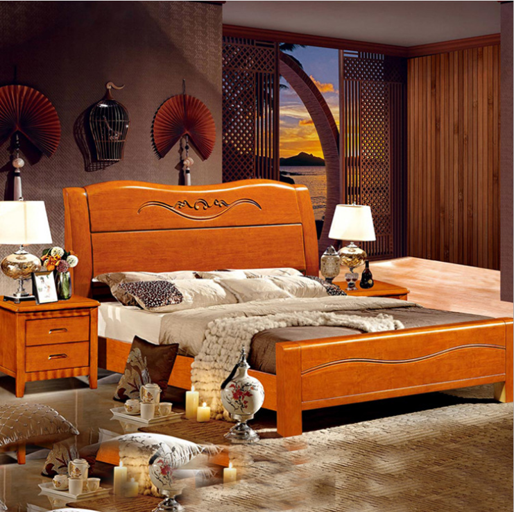 江西全實(shí)木雙人床廠家 全實(shí)木家具廠家價(jià)格/供應(yīng)商 美加順家具歡迎咨詢