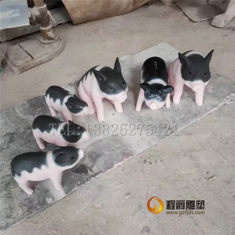 玻璃鋼仿真豬雕塑圖片/玻璃鋼仿真豬雕塑樣板圖 (1)