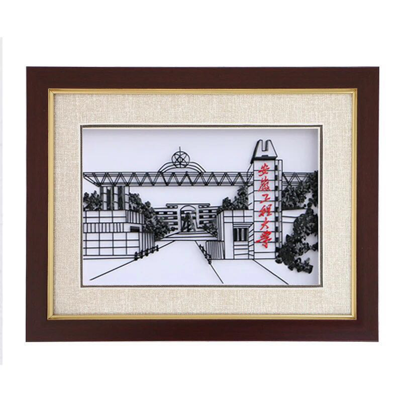 安徽蕪湖鐵畫個(gè)性定制學(xué)校大門圖片