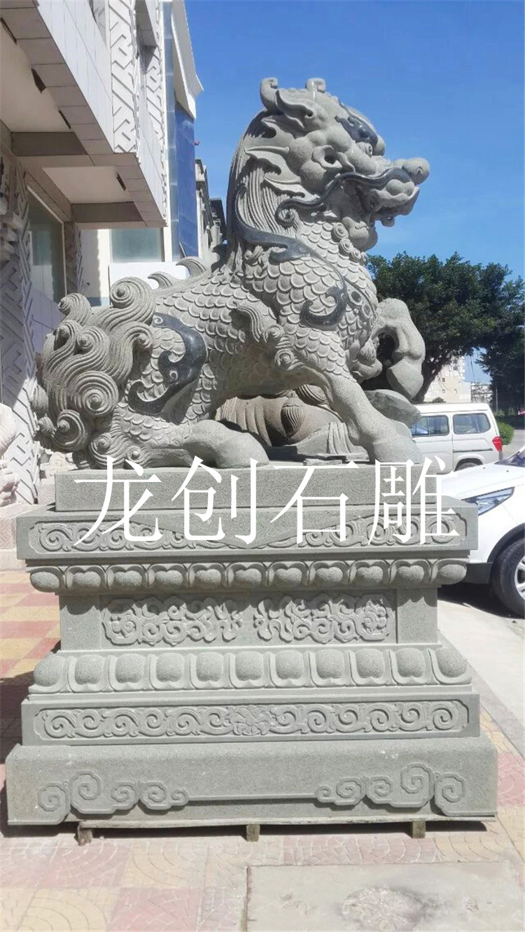 石雕麒麟圖片/石雕麒麟樣板圖 (1)
