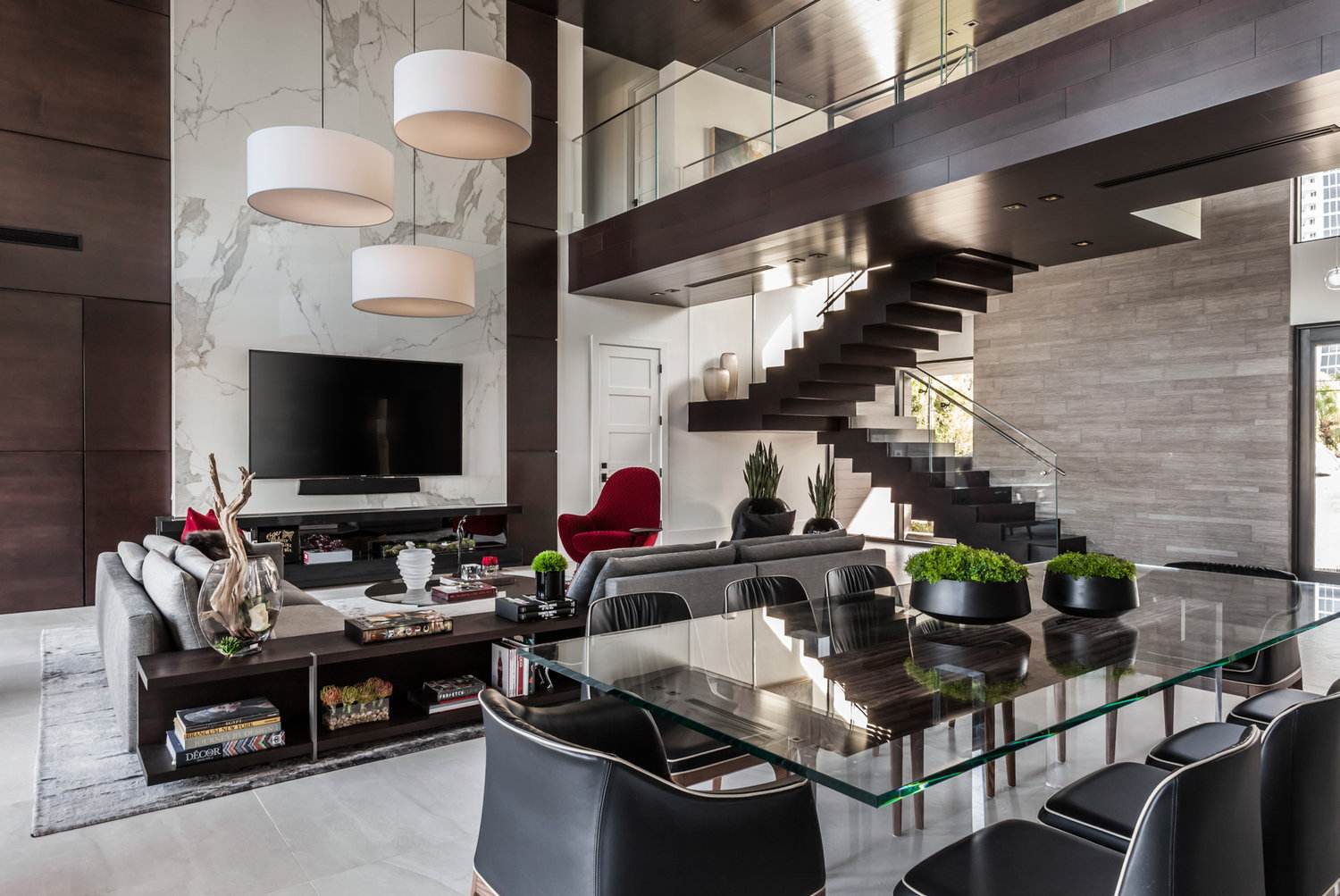 別墅挑空樓層夾層制作圖片/別墅挑空樓層夾層制作樣板圖 (2)