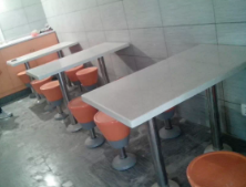 食堂餐桌椅圖片/食堂餐桌椅樣板圖 (2)