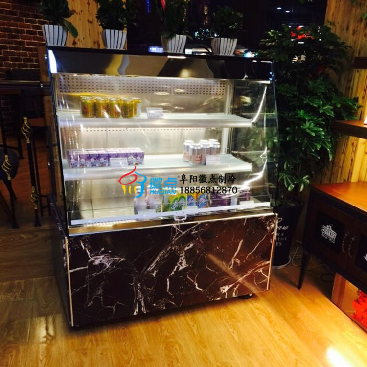 弧形立式敞開式蛋糕保鮮柜圖片