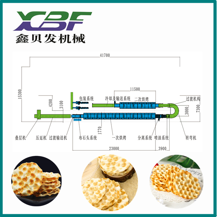 鑫贝发石子馍生产线厂家 石头饼生产设备 石头饼生产线