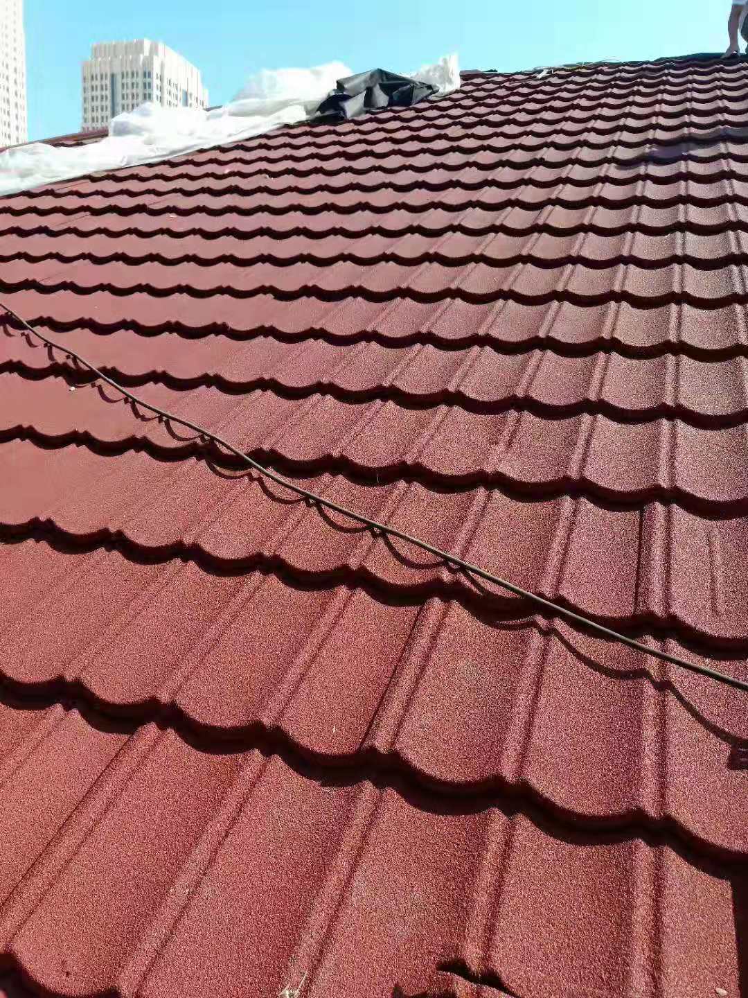 彩石金屬瓦廠家 彩石金屬瓦價格圖片