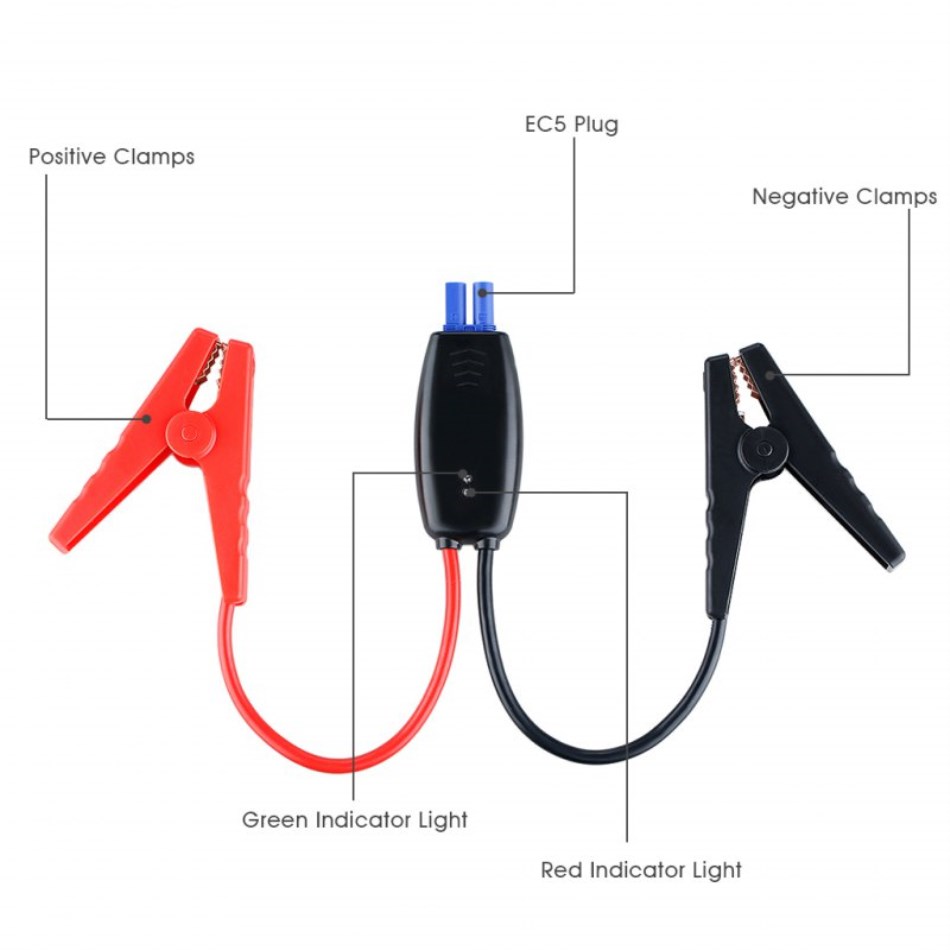 汽车电瓶应急启动夹子线图片