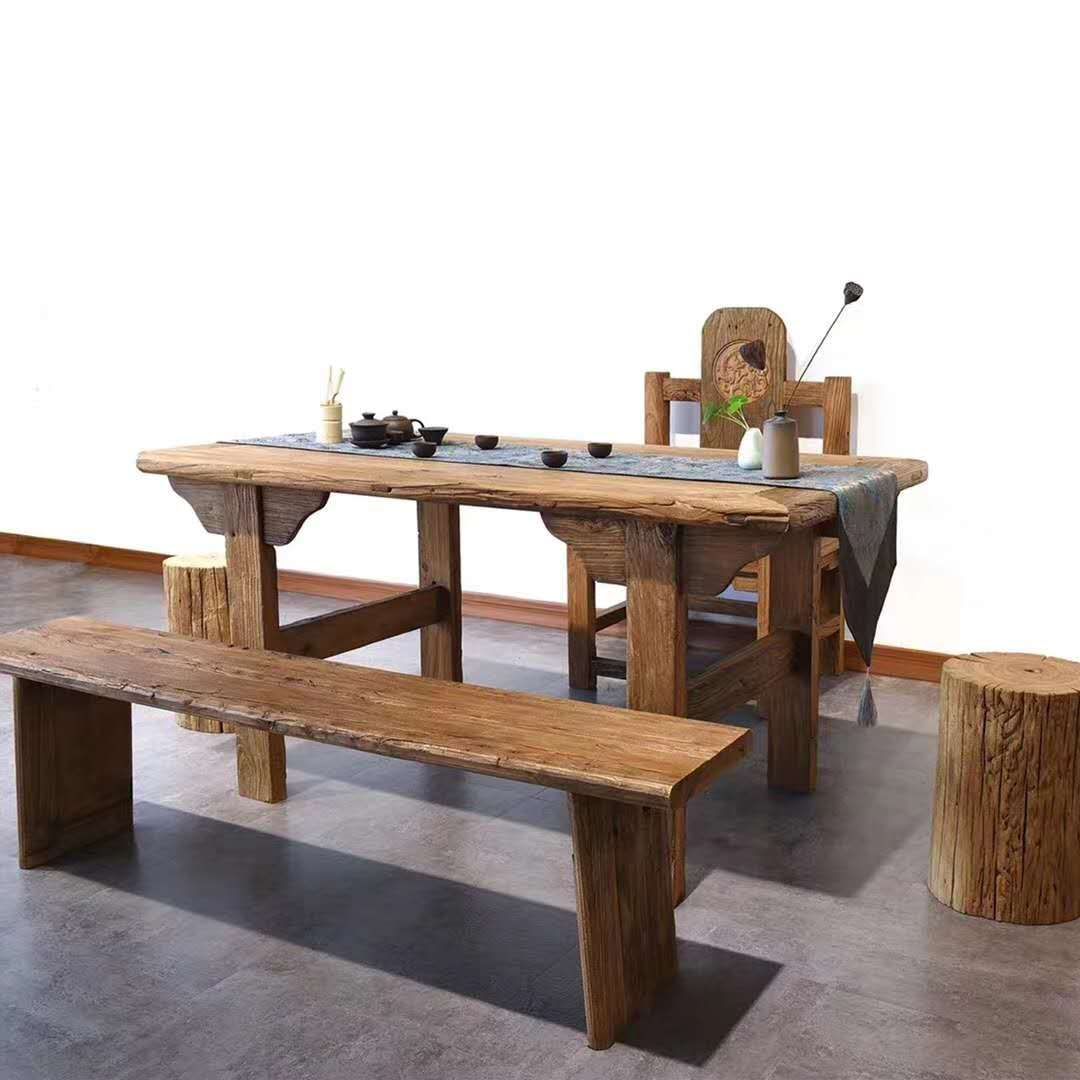 老榆木茶臺圖片/老榆木茶臺樣板圖 (4)