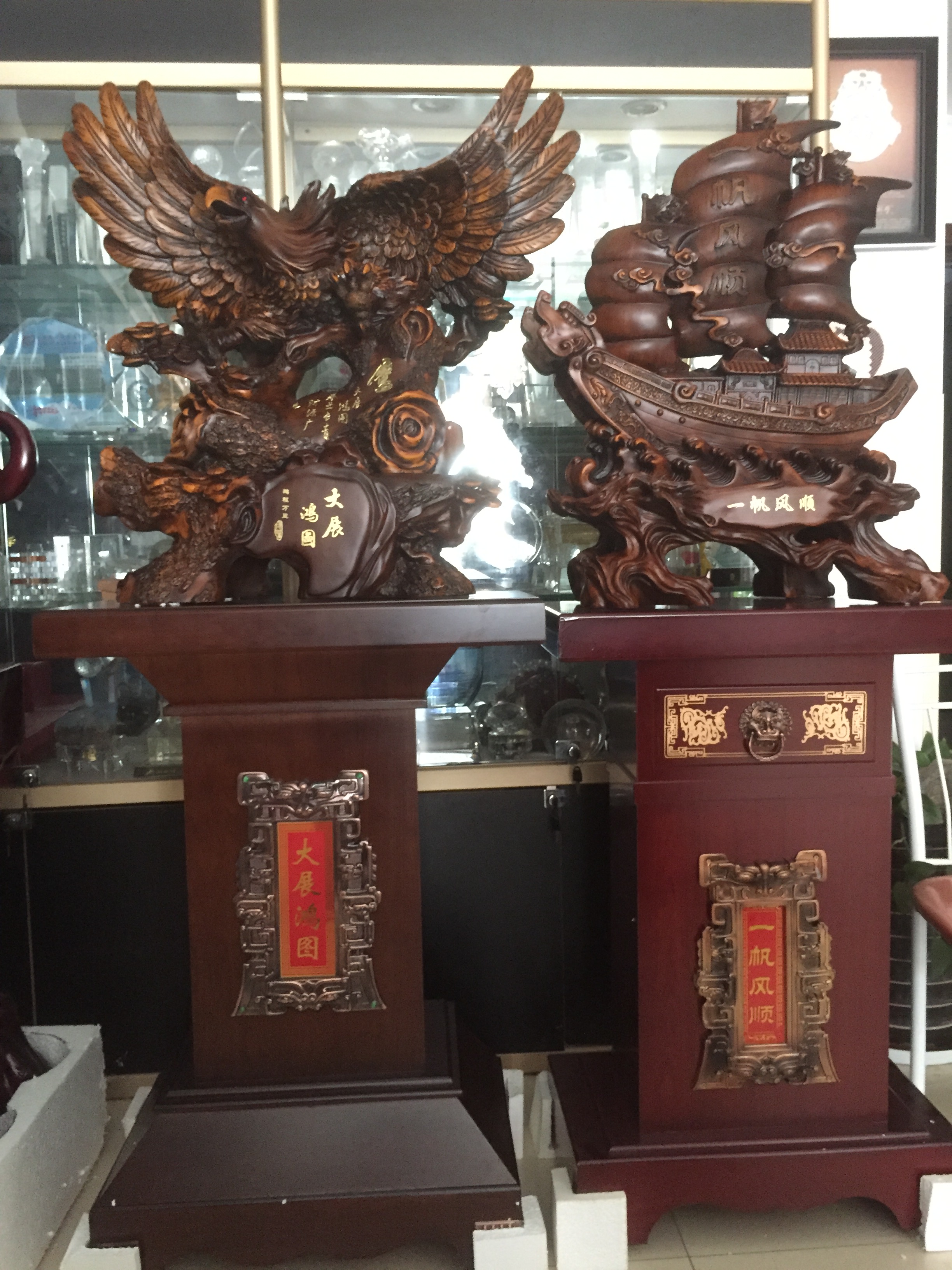 西安乘風(fēng)破浪帆船擺件 開業(yè)大鼎擺圖片