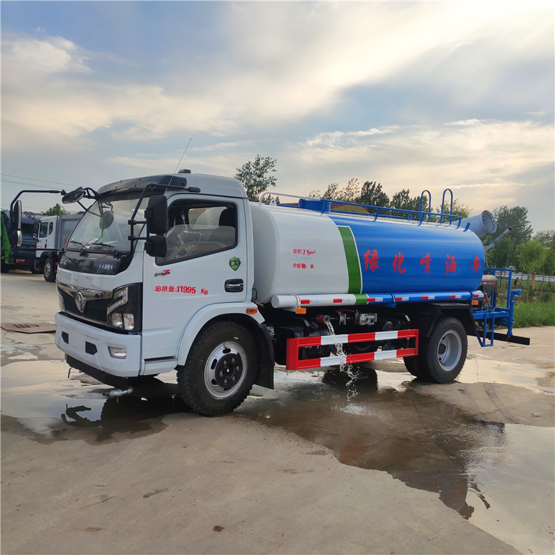 國(guó)六8方灑水車工地用霧炮抑塵車東風(fēng)多利卡10方園林綠化工程噴灑車廠家