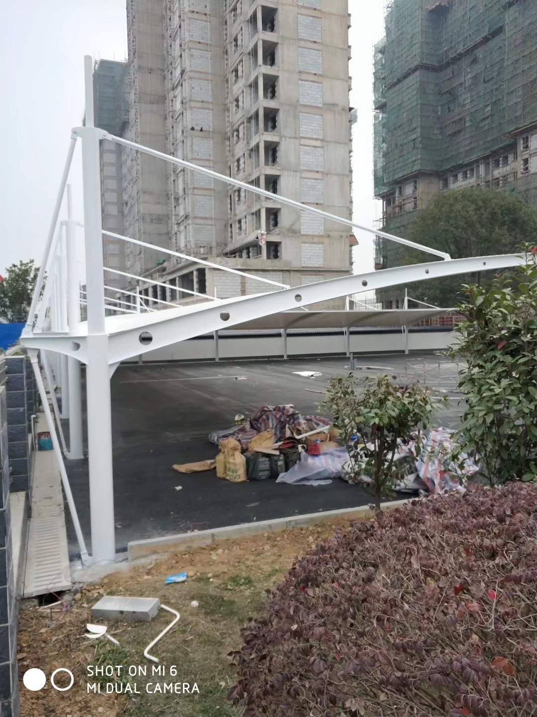 汽車遮 體育場廠棚 鋼結構車棚圖片/汽車遮 體育場廠棚 鋼結構車棚樣板圖 (4)