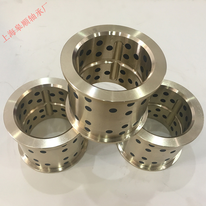 廠家供應(yīng)JDB石墨銅套 非標(biāo)訂做無油軸承銅襯套 八字油槽黃銅套