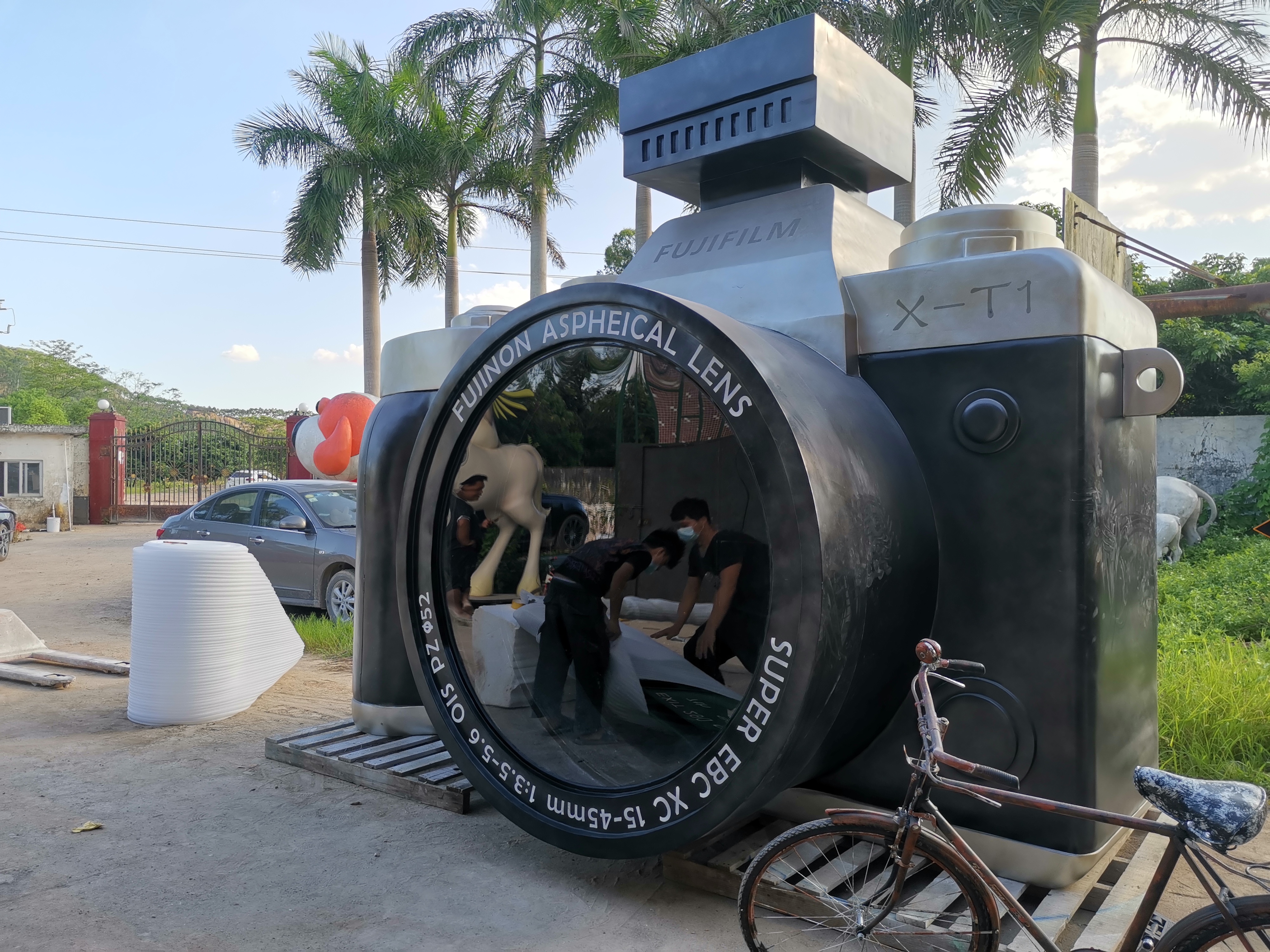 玻璃鋼大型照相機雕塑圖片/玻璃鋼大型照相機雕塑樣板圖 (4)