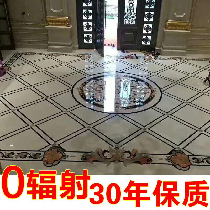 定做天然大理石地面地磚石材水刀拼花地板磚廠家直銷免費(fèi)設(shè)計(jì)安裝