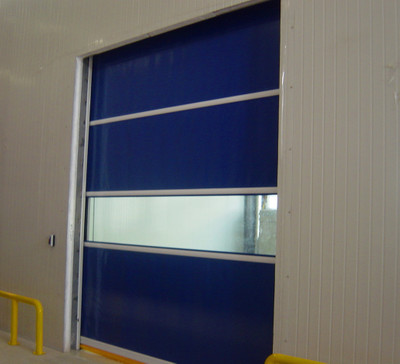 浙江工廠*高強(qiáng)度雙面表處快速卷簾門涂層布 刀刮布  PVC夾網(wǎng)布快速卷簾門