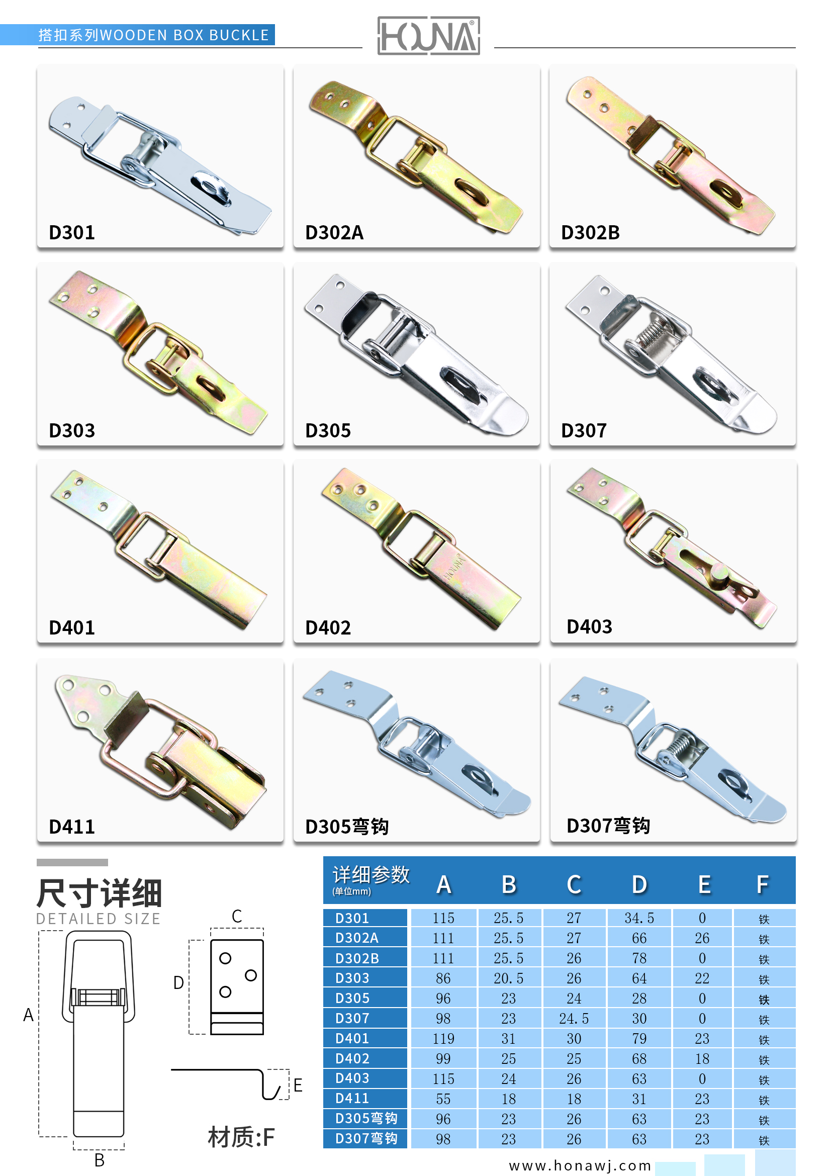 HOUNA華納 木箱包裝箱 重型搭扣鎖 鎖扣箱扣鎖芯掛鎖生產(chǎn)廠家
