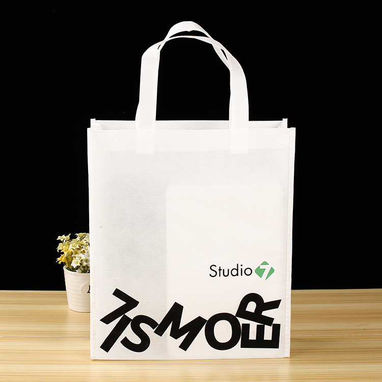 工廠供應(yīng)無紡布購(gòu)物手提袋 便攜式折疊超市水果手拎收納袋