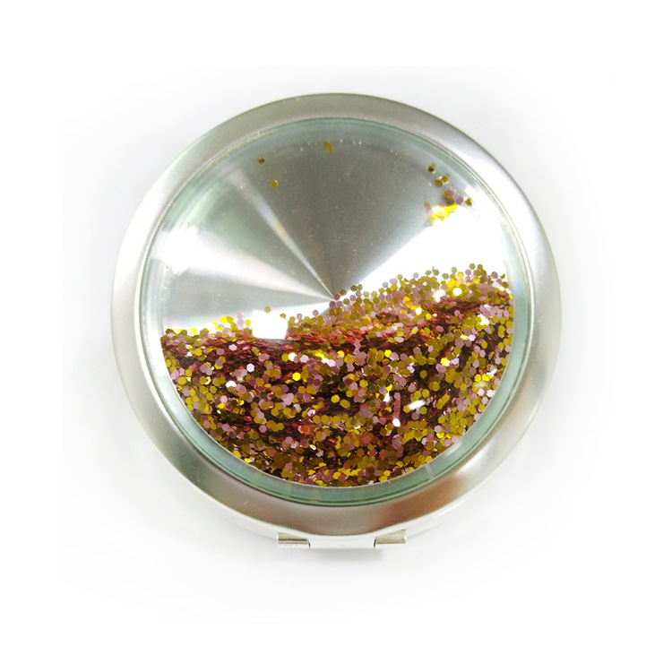 金屬鏡子手持鏡 流沙鏡子雙面一面 金屬鏡子手持鏡 流沙鏡子雙面鏡