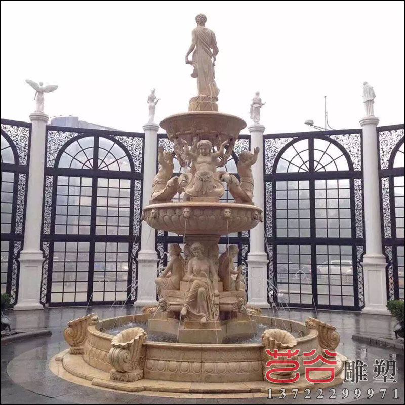 西方人物噴泉圖片/西方人物噴泉樣板圖 (2)