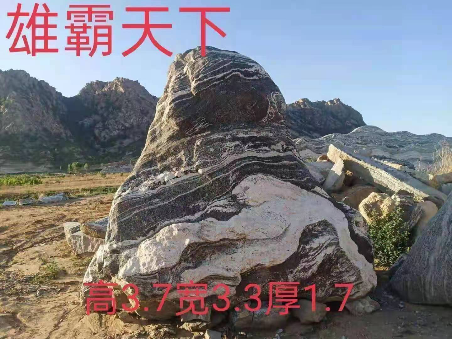 景观石雕刻哪家好天然泰山石敢当石原观赏石奇石中大型园林石靠山景观石刻字庭院石图片