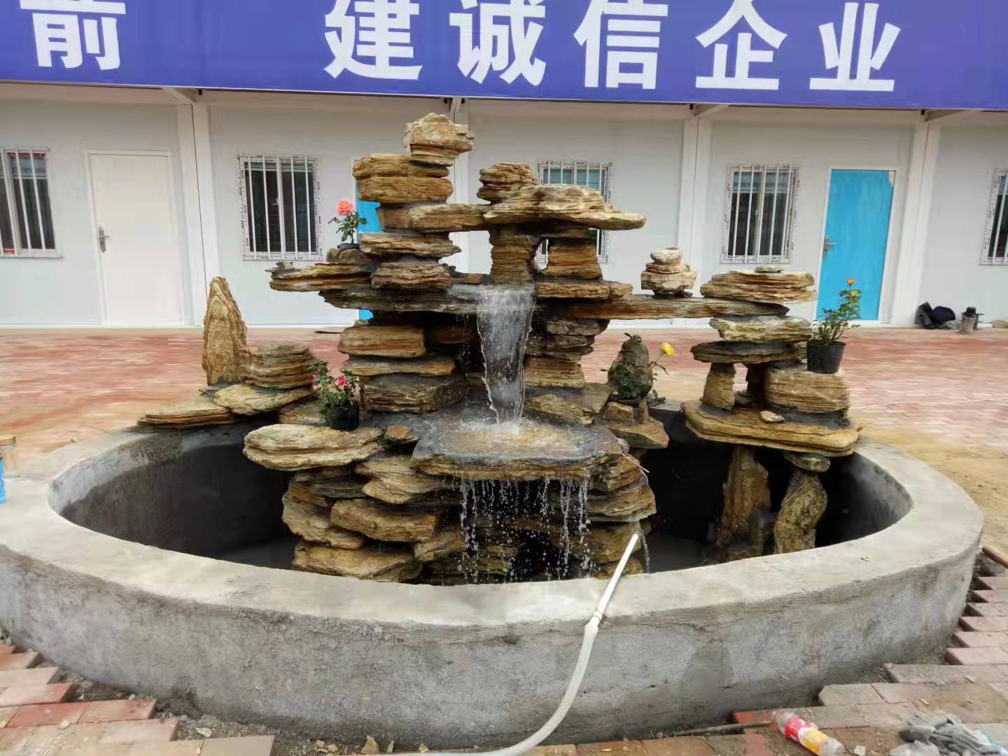 靈璧黃千層巖假山訂購圖片/靈璧黃千層巖假山訂購樣板圖 (1)