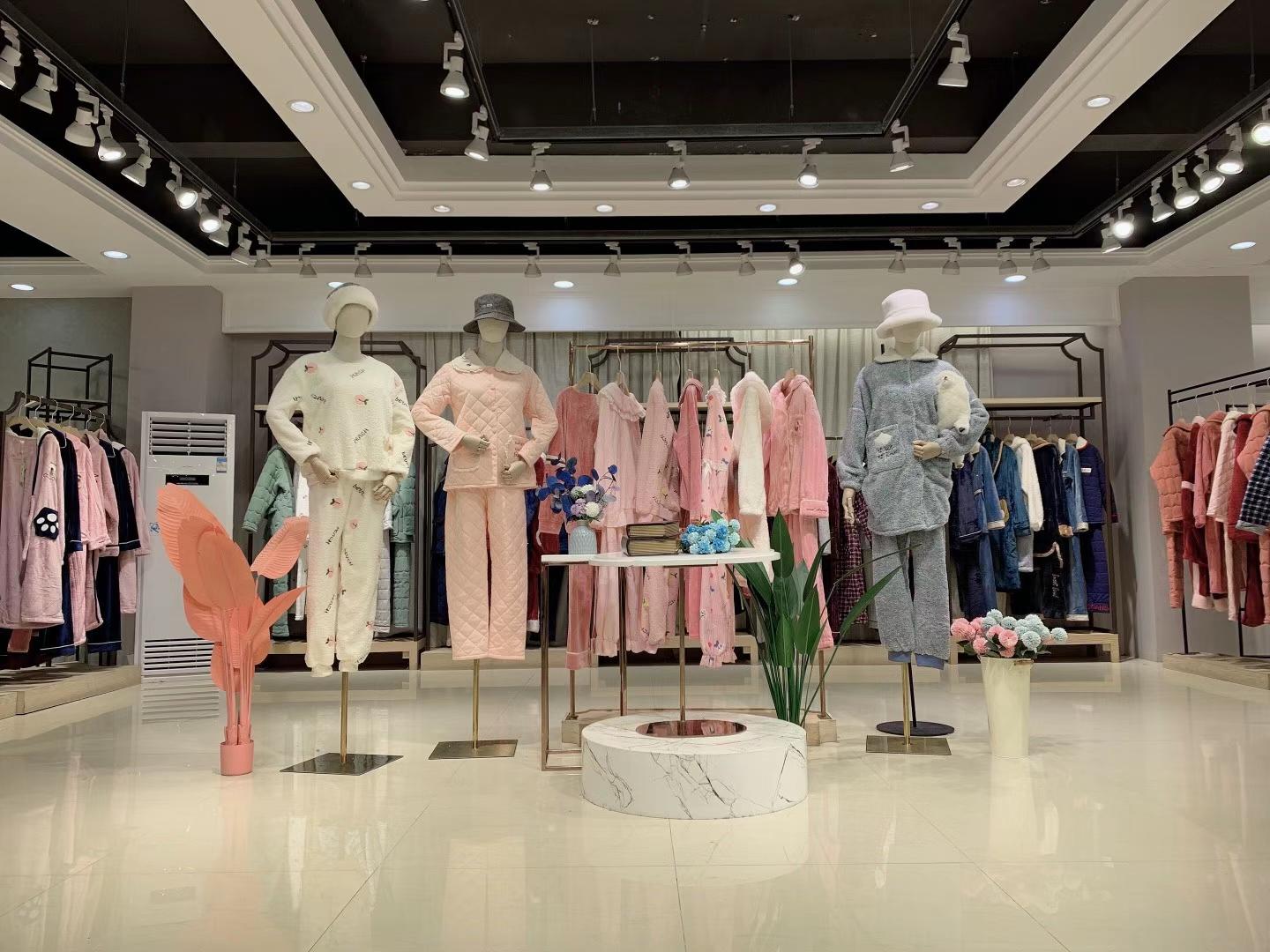 川之藤.加絨加厚家居服2021冬女裝品牌折扣店貨源特價批發(fā) 工廠尾貨一手貨源