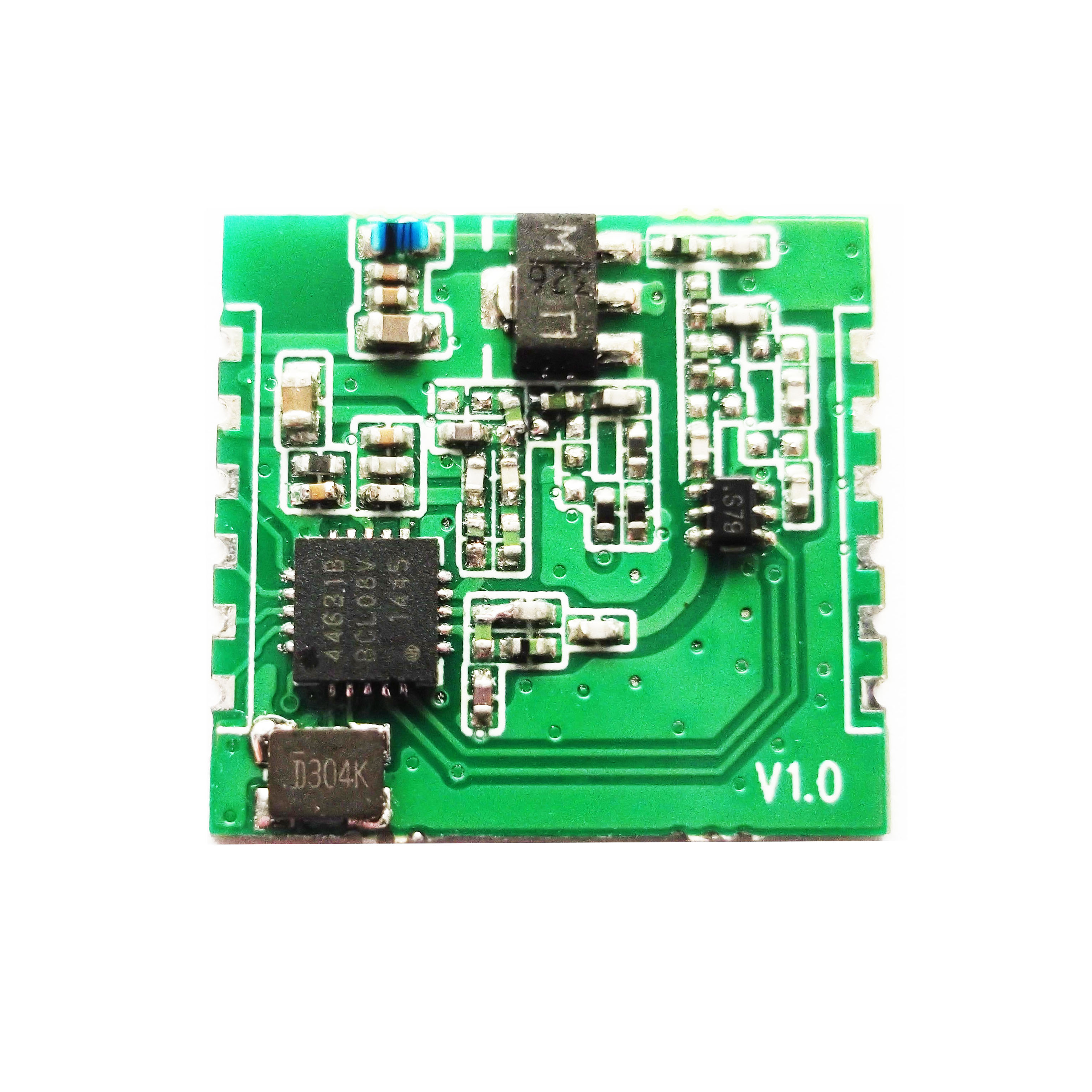 SI4463低功耗大功率串口小體積遠距離窄帶spi模塊433M 868MHz N541AS-433M