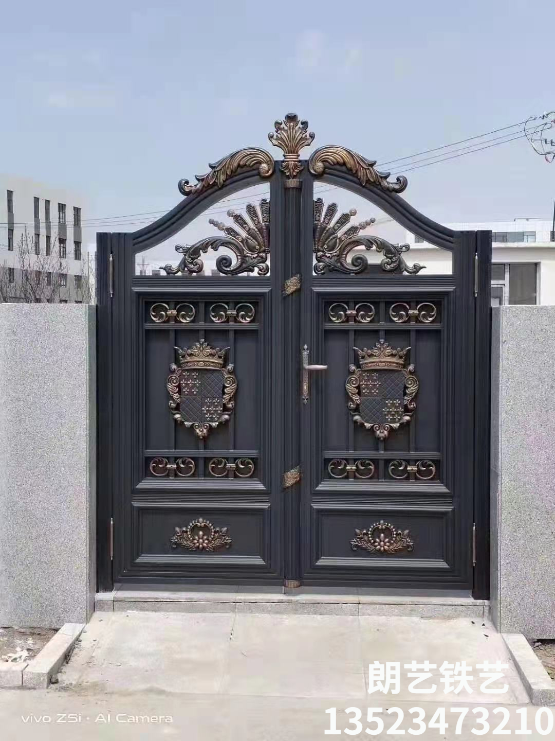 鐵藝鋁藝大門圖片/鐵藝鋁藝大門樣板圖 (4)